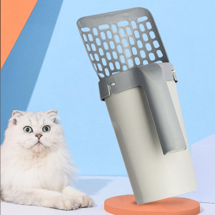 Transform Your Cat's Litter Experience with the Integrated Lazy Cat Litter Shovel Set