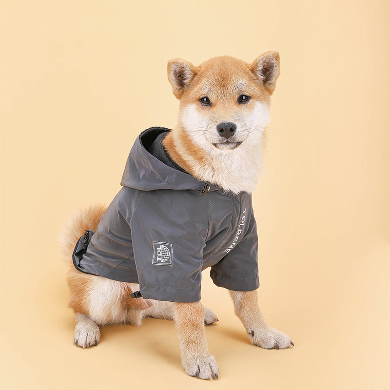 Pet Rainproof Hooded Jacket For Small And Medium Dogs