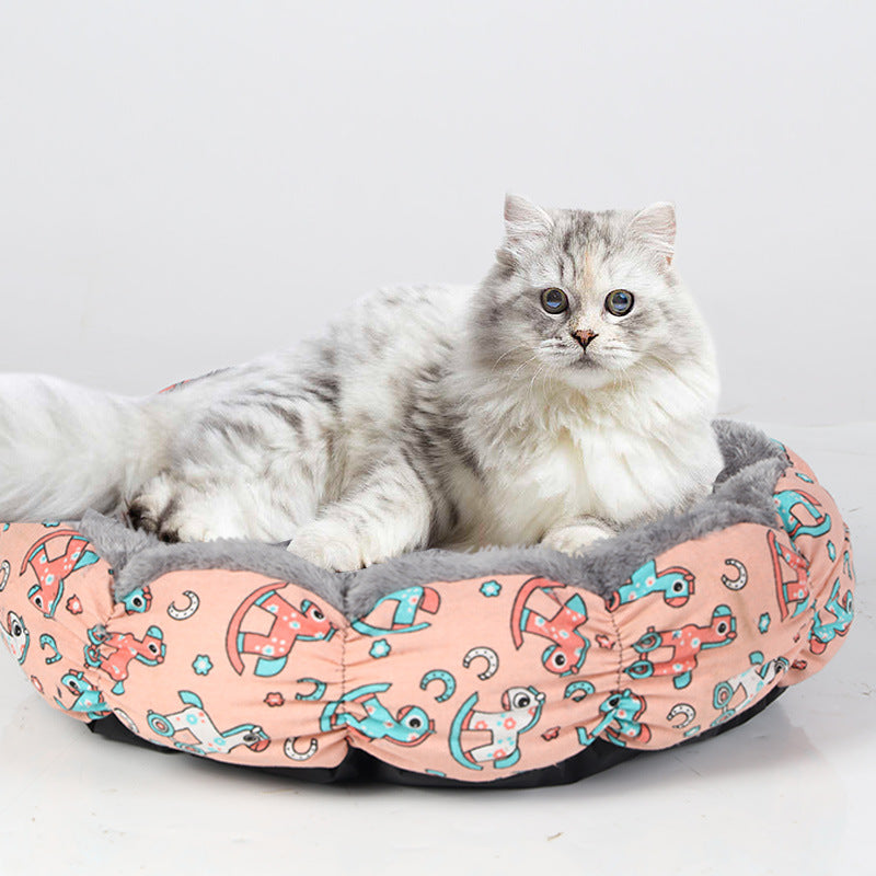Indoor Cats Calming Donut Bed