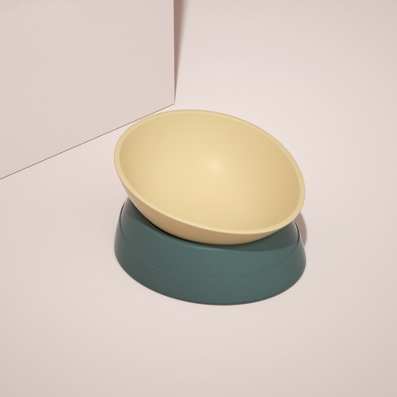 Anti-overturning double bowl