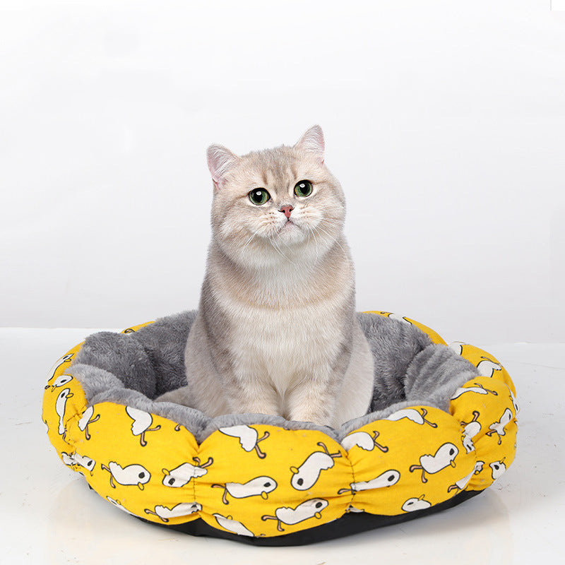Indoor Cats Calming Donut Bed