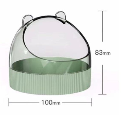 Hamster Food Basin Acrylic Gold Wire Feeder Colorful Candy Color