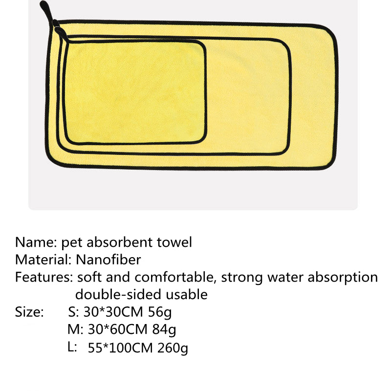 Pet Absorbent Bath Towel