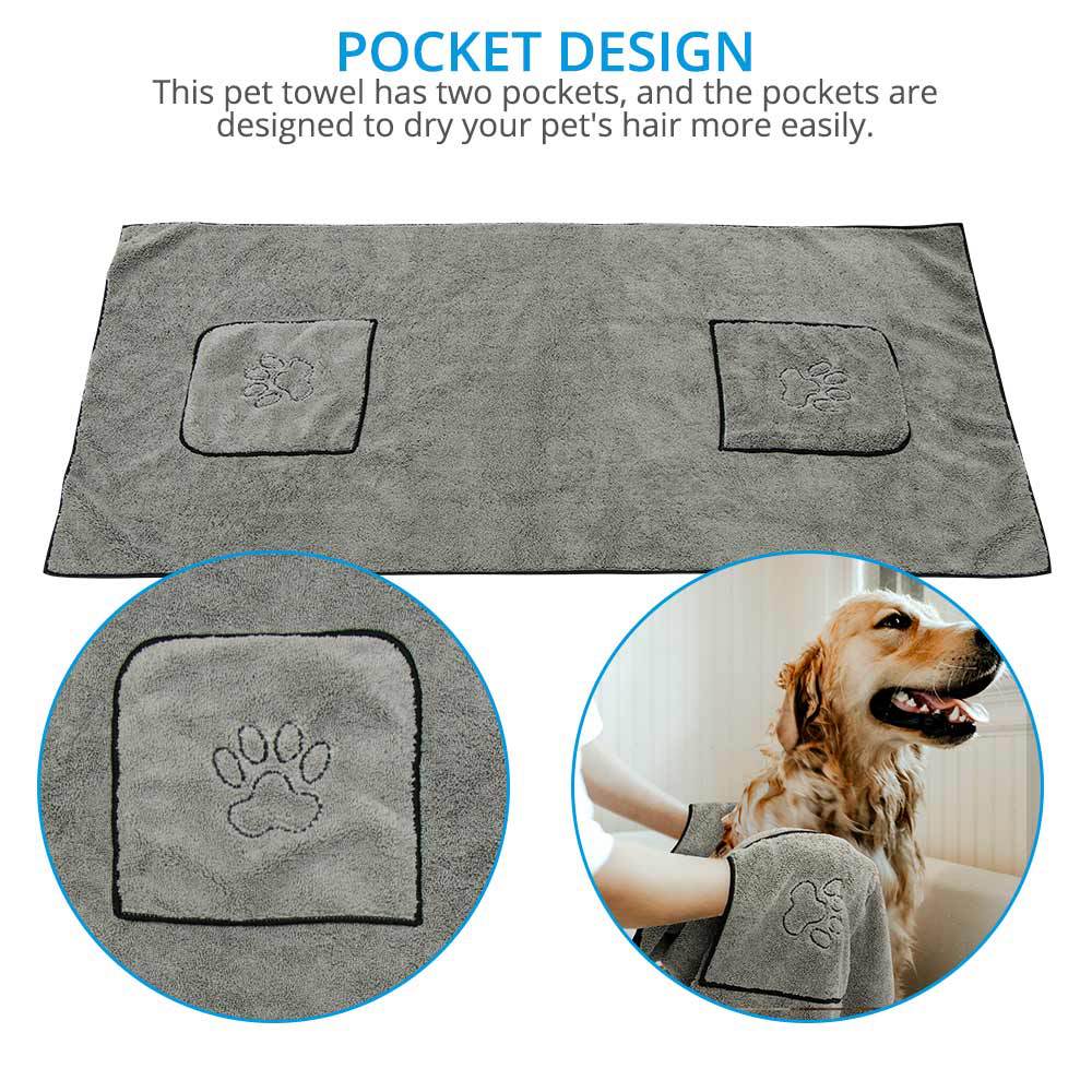 Super Absorbent Large Puppy Pet Bath Towel