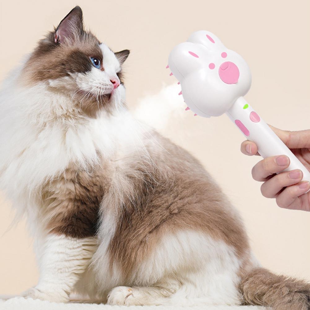 Cat Steam Brush Self-Cleaning Comb For Shedding