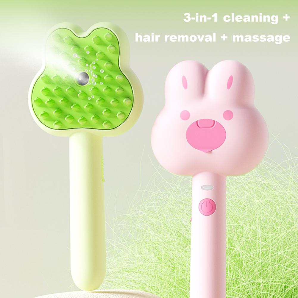 Cat Steam Brush Self-Cleaning Comb For Shedding