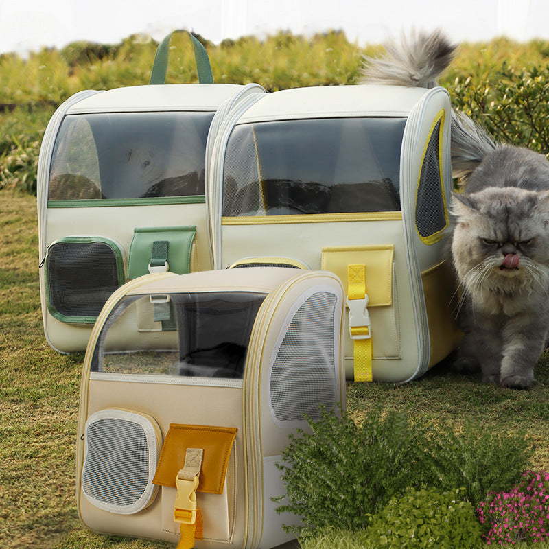 Portable Breathable Backpack To Carry Cat Bag