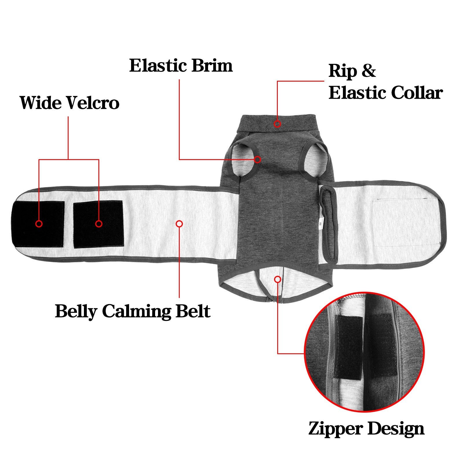 Pet Polyester Emotional Comfort Cotton Clothes