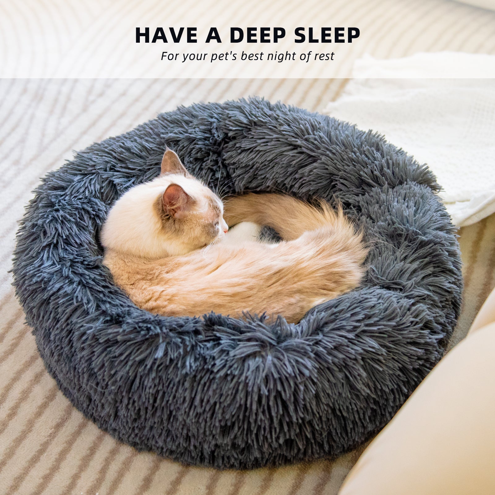 Round Plush Cat Litter Kennel