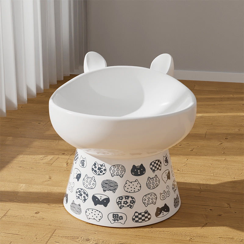 Anti-overturning High Foot Double Bowl