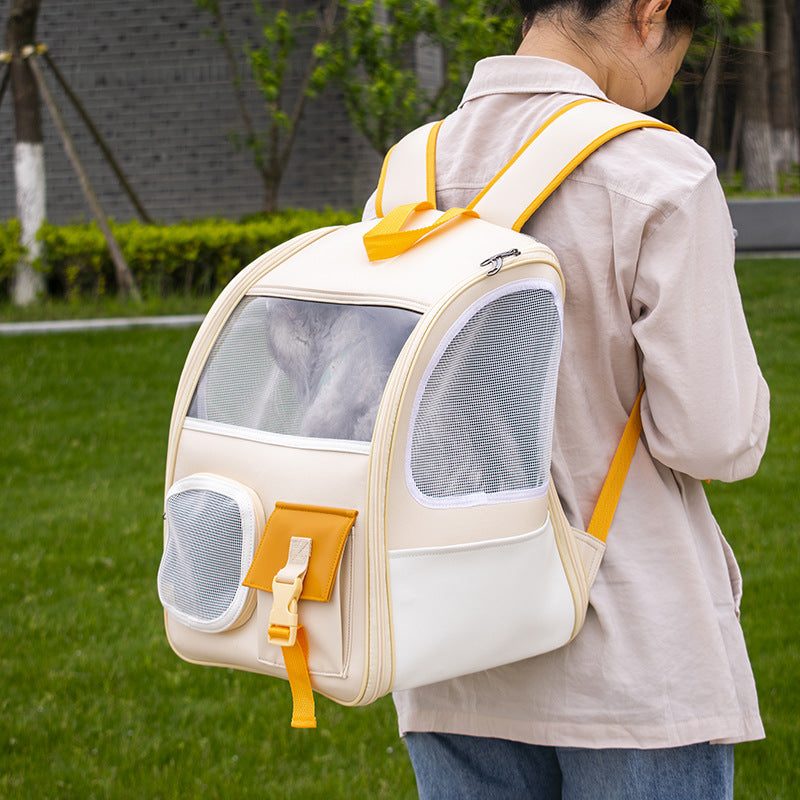Portable Breathable Backpack To Carry Cat Bag