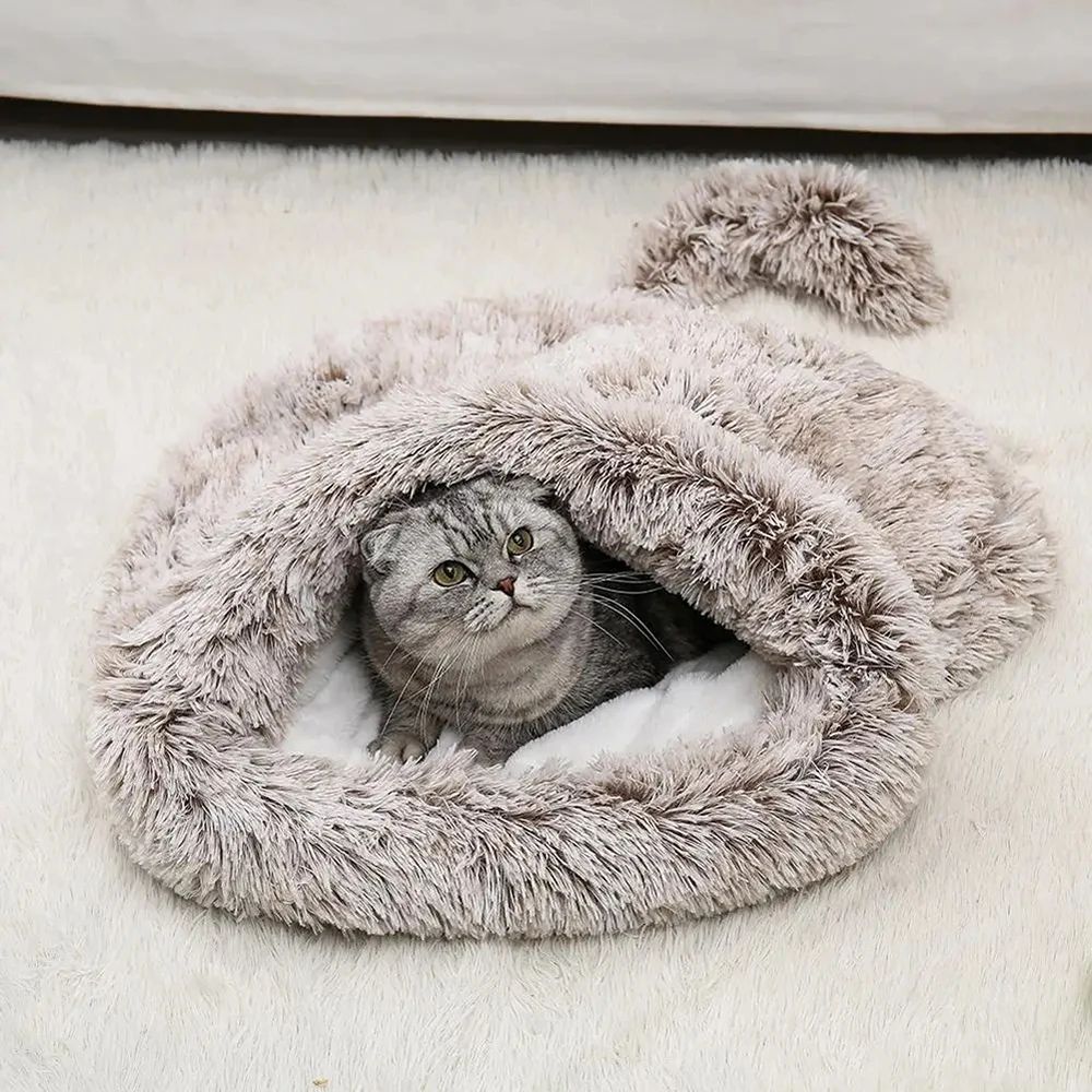 Plush Bag Cat Hideout House
