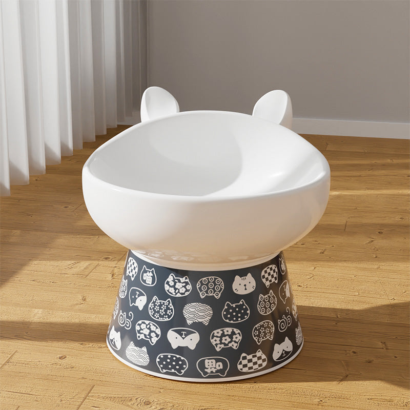 Anti-overturning High Foot Double Bowl