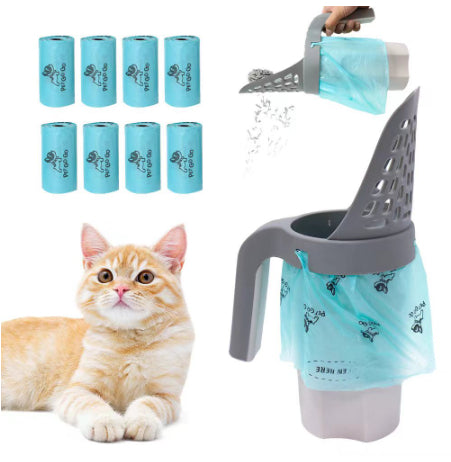 Portable Litter Box Scoop And Cleaning Supplies