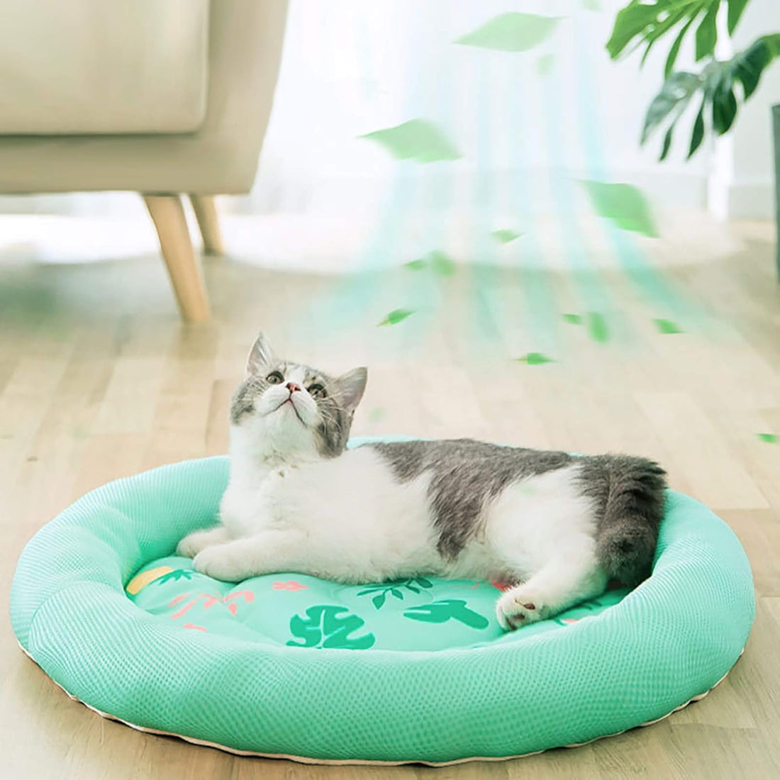 Cooling Cat Bed Soft Summer Ice Pad