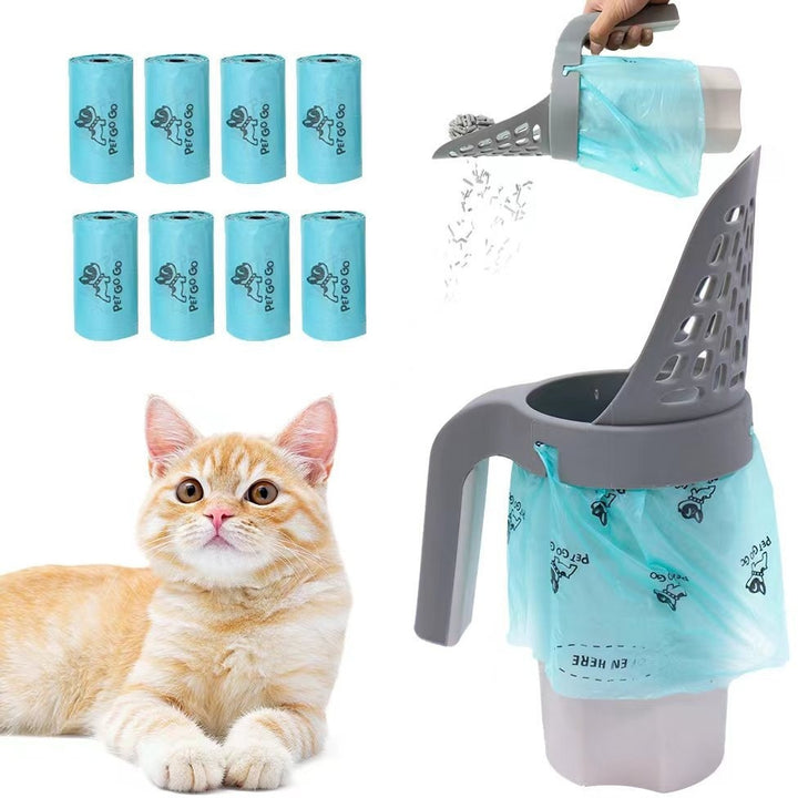 Portable Litter Box Scoop And Cleaning Supplies