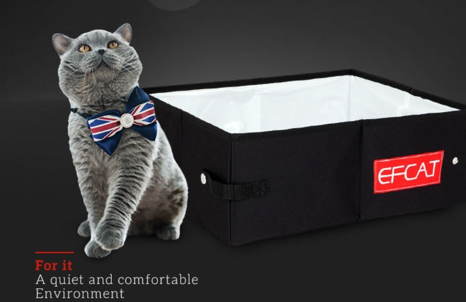 Folding Litter Box Fully Enclosed Temporary Travel