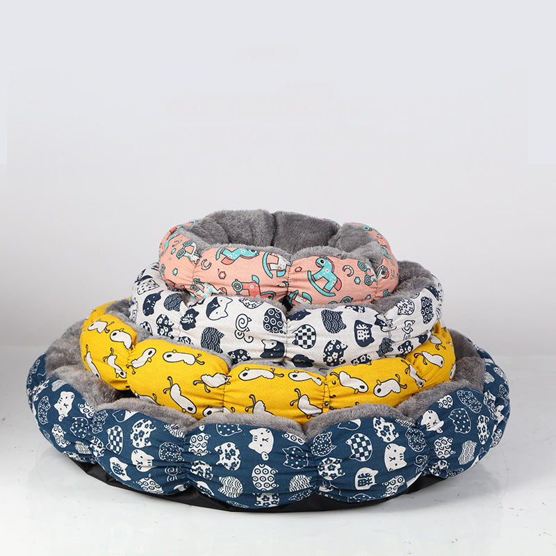 Indoor Cats Calming Donut Bed