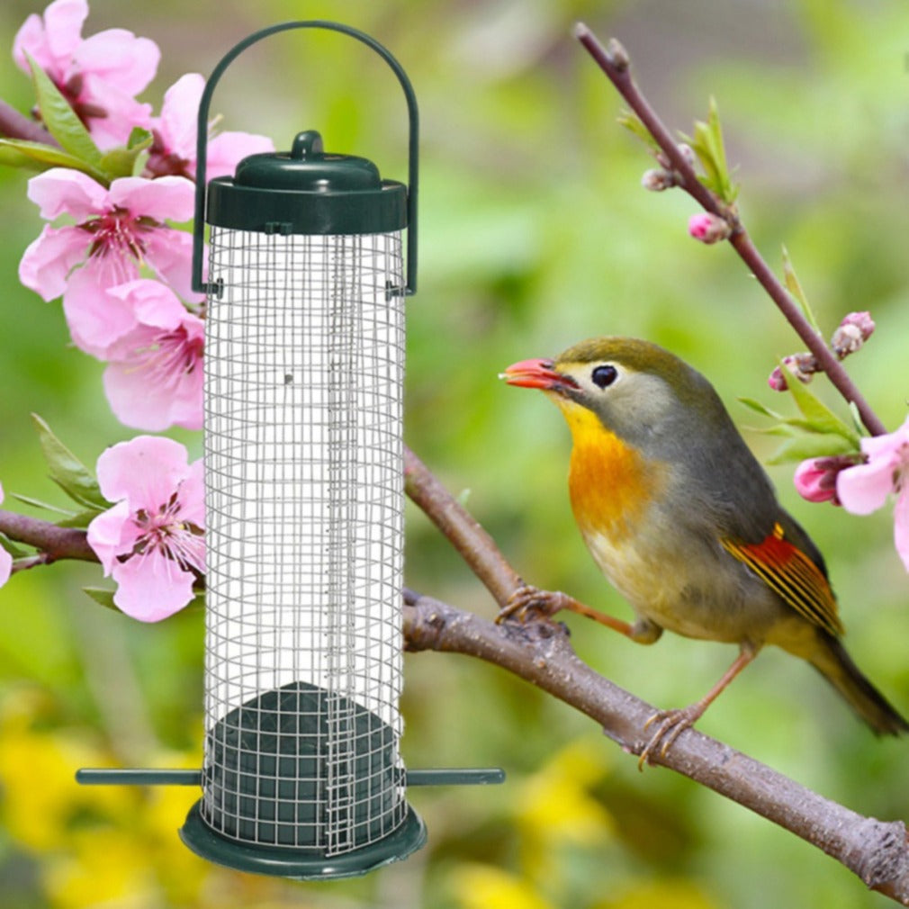 Fashionable Hanging Plastic Mesh Bird Feeder