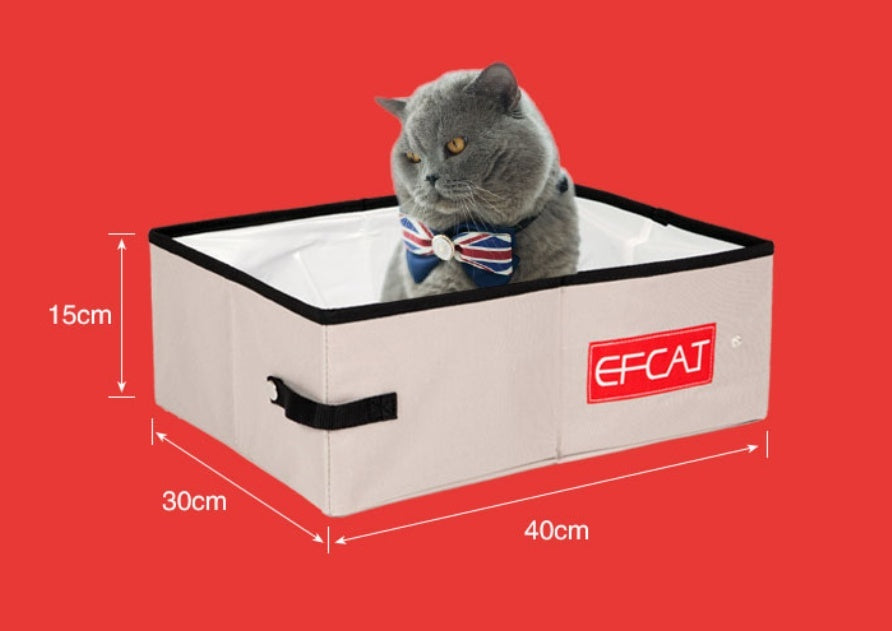 Folding Litter Box Fully Enclosed Temporary Travel