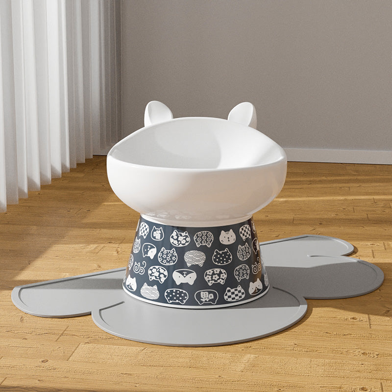 Anti-overturning High Foot Double Bowl
