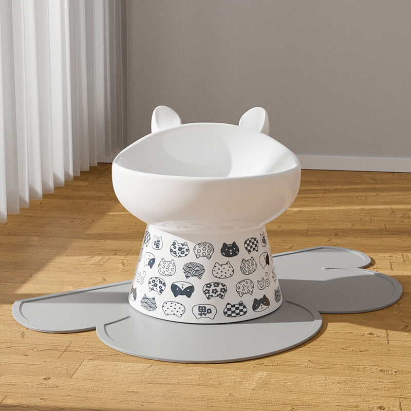 Anti-overturning High Foot Double Bowl