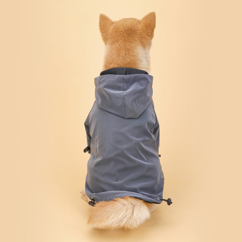 Pet Rainproof Hooded Jacket For Small And Medium Dogs