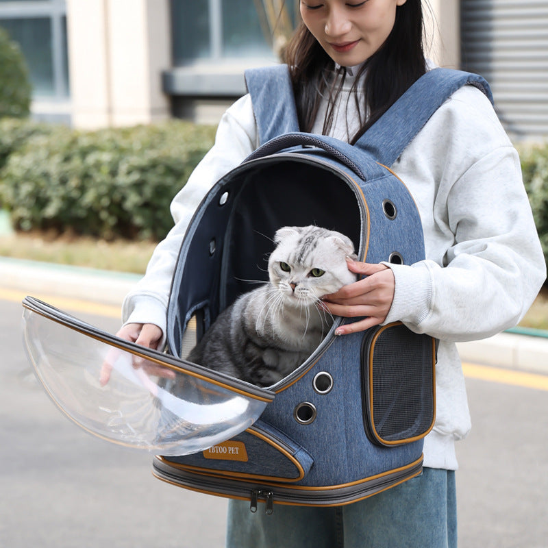 Visual Transparent Large Capacity Pet Portable Backpack