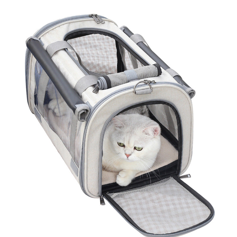 Portable Pet Transparent Breathable Foldable Pet Bag