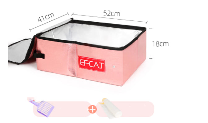 Folding Litter Box Fully Enclosed Temporary Travel
