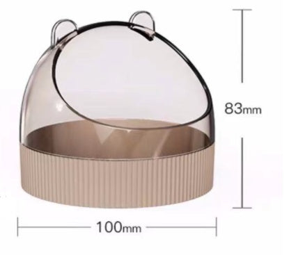 Hamster Food Basin Acrylic Gold Wire Feeder Colorful Candy Color