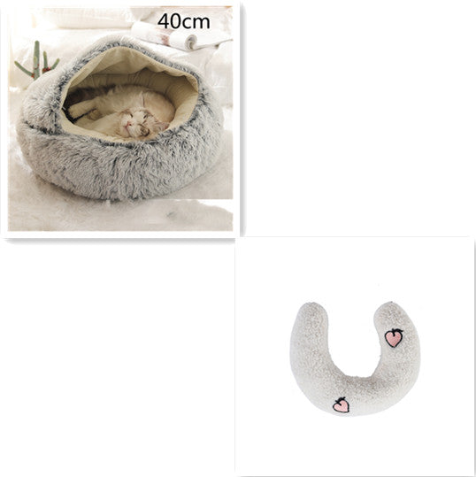 2 In 1 Cat Bed Pet Winter Bed