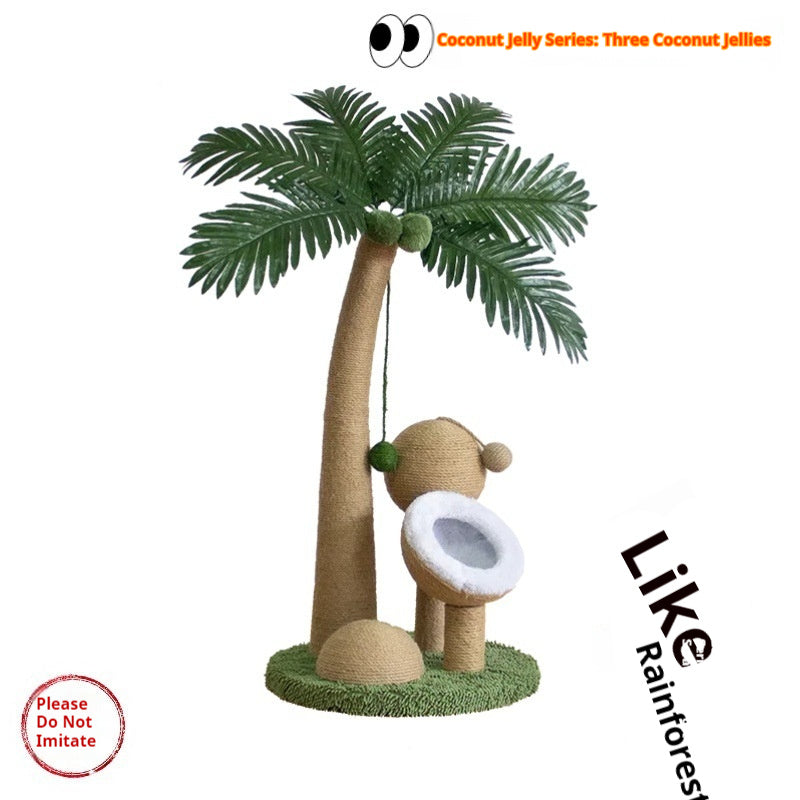 Tropical Rainforest Coconut Tree Coconut Cat Climbing Frame