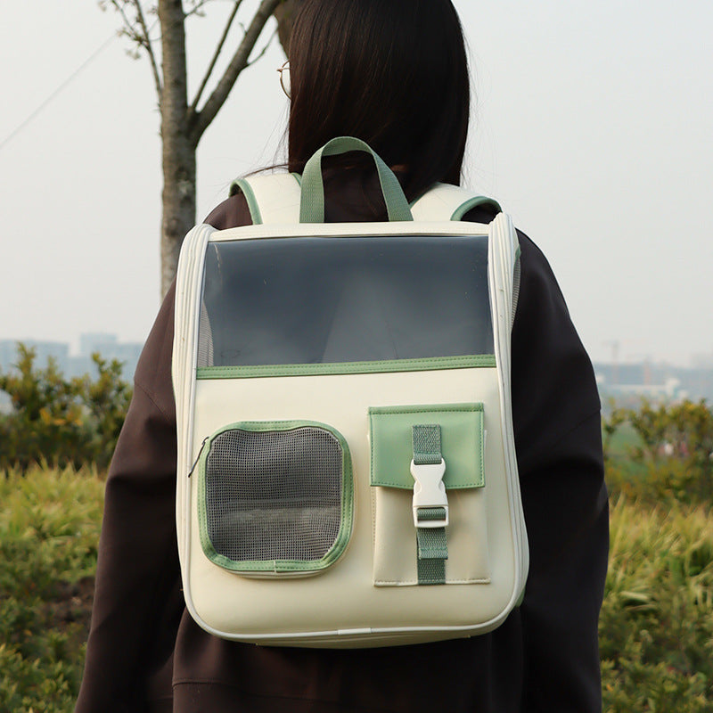 Portable Breathable Backpack To Carry Cat Bag